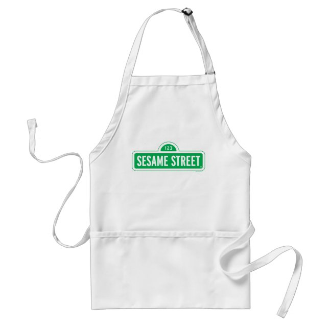 Sesame Street | Green Logo Standard Apron (Front)