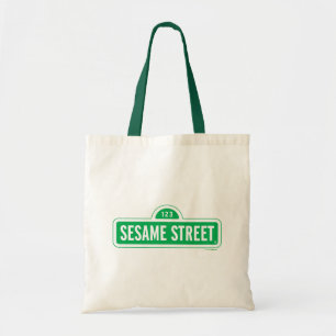Sesame Street Green Logo Tote Bag
