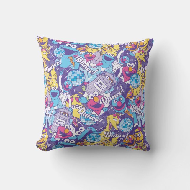 Sesame Street | Groovy Dance Pattern Cushion (Front)