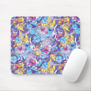 Sesame Street   Groovy Dance Pattern Mouse Pad
