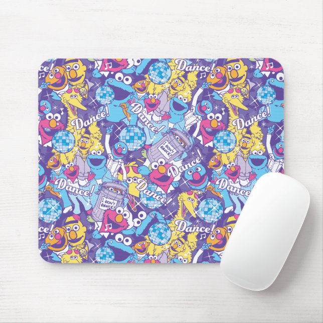Sesame Street | Groovy Dance Pattern Mouse Pad (With Mouse)