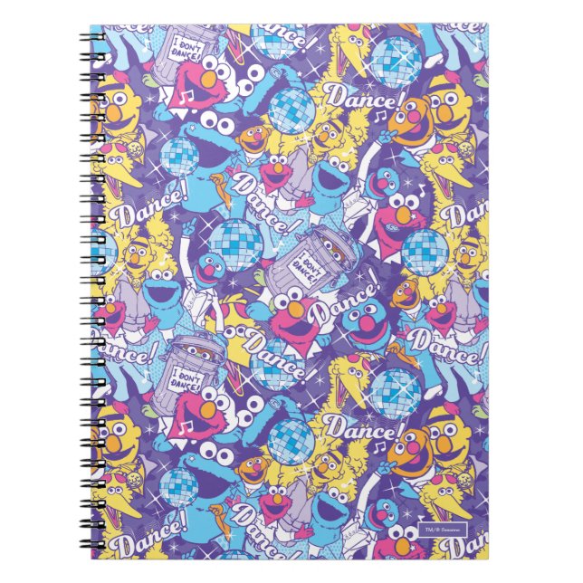 Sesame Street | Groovy Dance Pattern Notebook (Front)