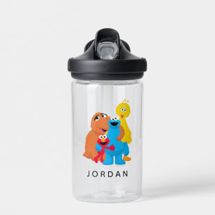 Sesame Street   Group Hug   Add Your Name Water Bottle