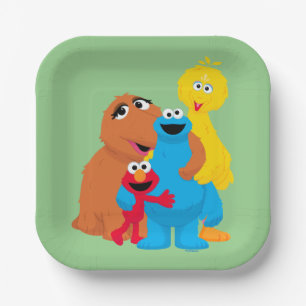 Sesame Street   Group Hug Paper Plate