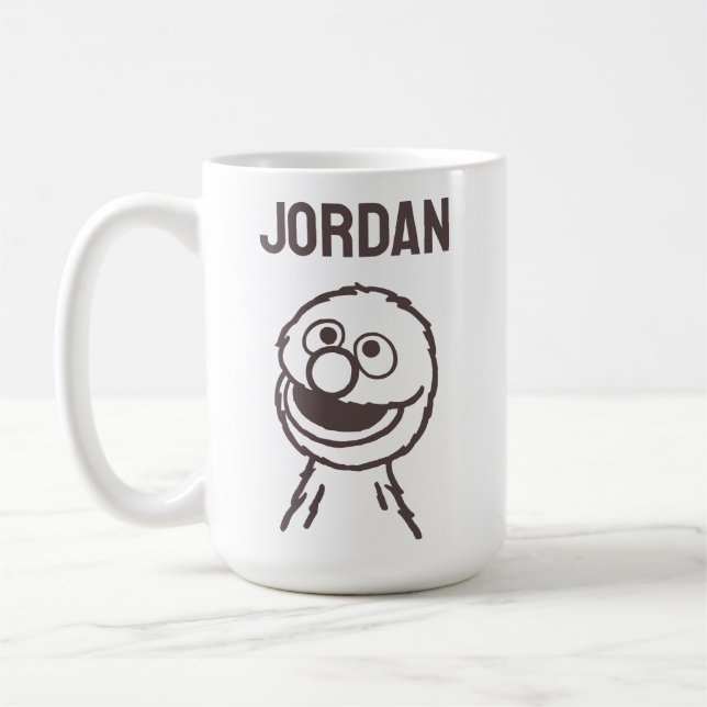 Sesame Street | Grover Bright | Add Your Name Coffee Mug (Left)
