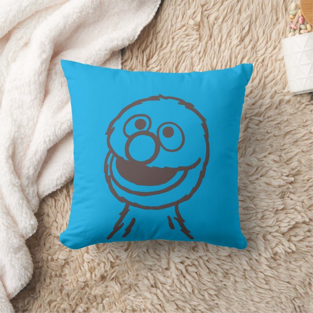 Sesame Street | Grover Bright Cushion (Blanket)
