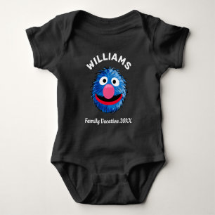 Sesame Street Grover Family Vacation Baby Bodysuit
