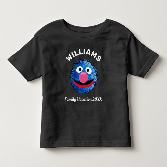 Sesame Street | Grover Family Vacation Toddler T-Shirt (Front)