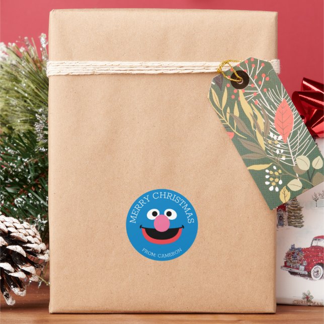 Sesame Street | Grover Merry Christmas Gift Tag (Holiday)
