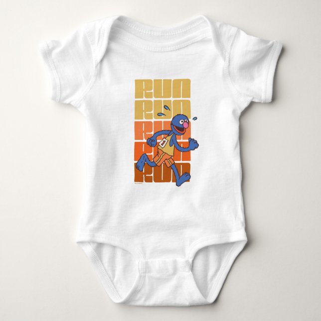 Sesame Street | Grover Runs Baby Bodysuit (Front)