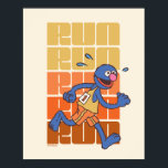 Sesame Street | Grover Runs Poster<br><div class="desc">Check out this fun Sesame Street design featuring Grover running in a race.     ©  2024 Sesame Workshop. www.sesamestreet.org</div>
