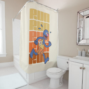 Sesame Street   Grover Runs Shower Curtain