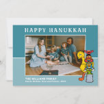 Sesame Street | Happy Hanukkah Holiday Card<br><div class="desc">Celebrate the season with this cute Sesame Street Hanukkah card. Personalise with photo and names!</div>