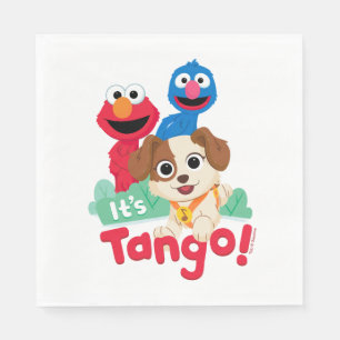 Sesame Street   It's Tango With Elmo & Grover Napkin