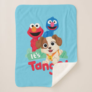 Sesame Street   It's Tango With Elmo & Grover Sherpa Blanket