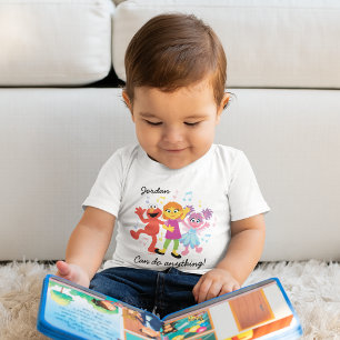 Sesame Street   Julia, Elmo & Abby Dancing Baby T-Shirt