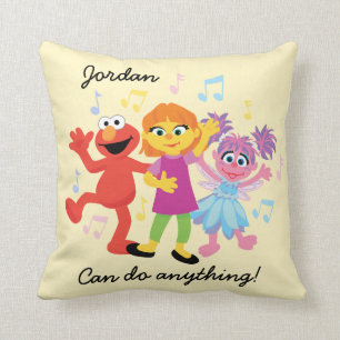 Sesame Street   Julia, Elmo & Abby Dancing Cushion