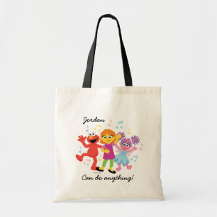 Sesame Street   Julia, Elmo & Abby Dancing Tote Bag