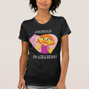 Sesame Street Julia Pink Heart T-Shirt