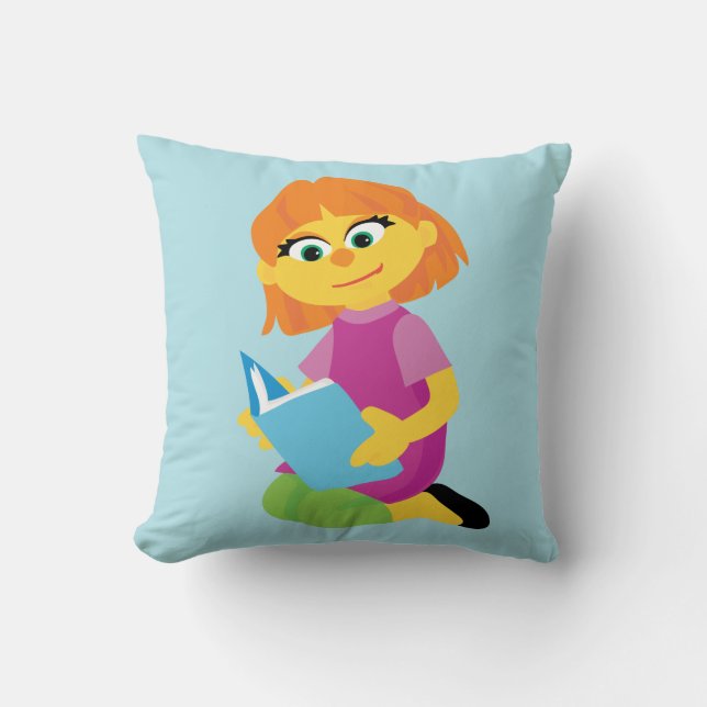 Sesame Street | Julia Reading a Book Cushion (Front)