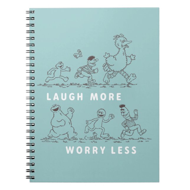 Sesame Street | Laugh More Worry Less Notebook (Front)