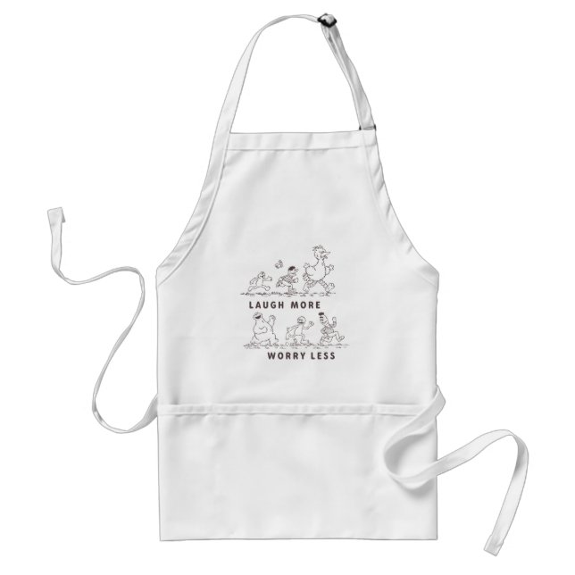 Sesame Street | Laugh More Worry Less Standard Apron (Front)