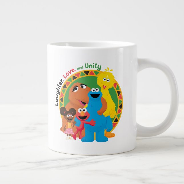 Sesame Street | Laughter, Love, & Unity Large Coffee Mug (Right)