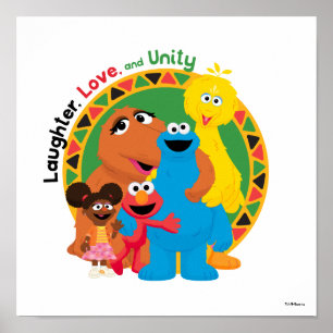 Sesame Street   Laughter, Love, & Unity Poster