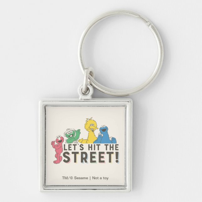 Sesame Street | Let's Hit the Street! Key Ring (Front)