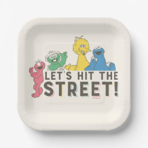 Sesame Street Let's Hit the Street! Paper Plate