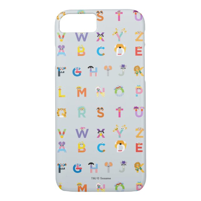 Sesame Street | Letters of the Alphabet Case-Mate iPhone Case (Back)