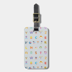 Sesame Street Letters of the Alphabet Luggage Tag