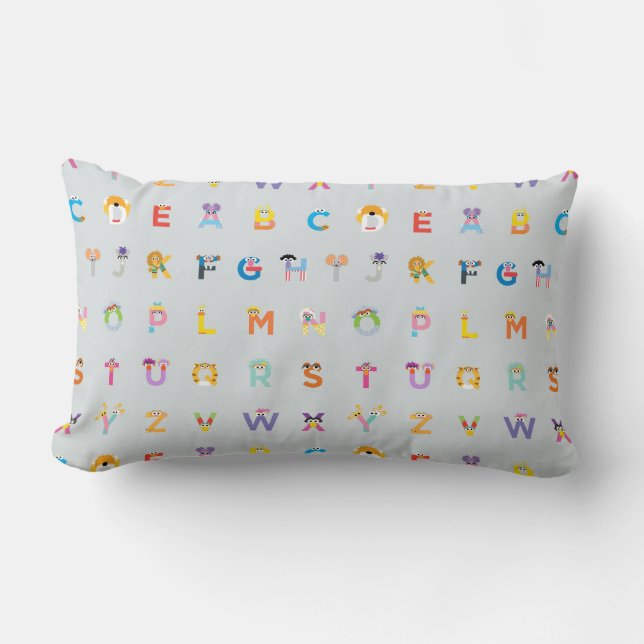 Sesame Street | Letters of the Alphabet Lumbar Cushion (Front)