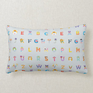 Sesame Street   Letters of the Alphabet Lumbar Cushion