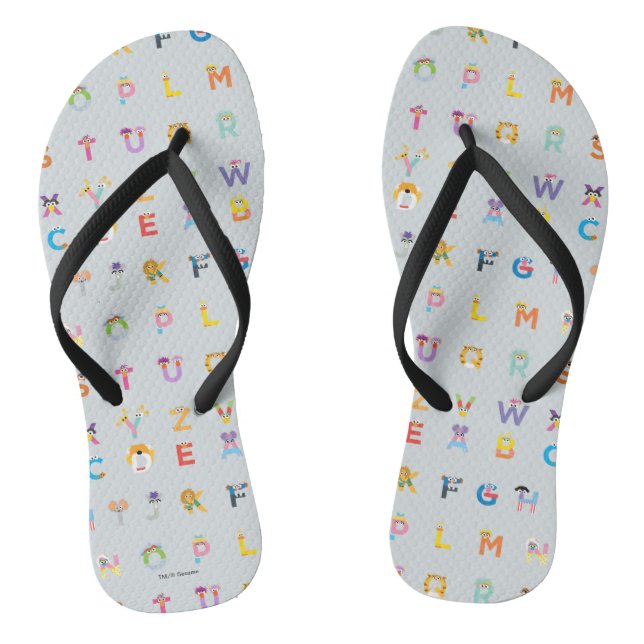 Sesame Street | Letters of the Alphabet Thongs (Footbed)