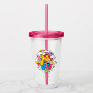 Sesame Street   Love Acrylic Tumbler