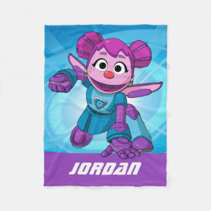 Sesame Street   Mecha Builders Abby   Add Name Fleece Blanket