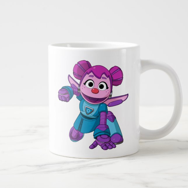 Sesame Street | Mecha Builders Abby In Action Large Coffee Mug (Right)