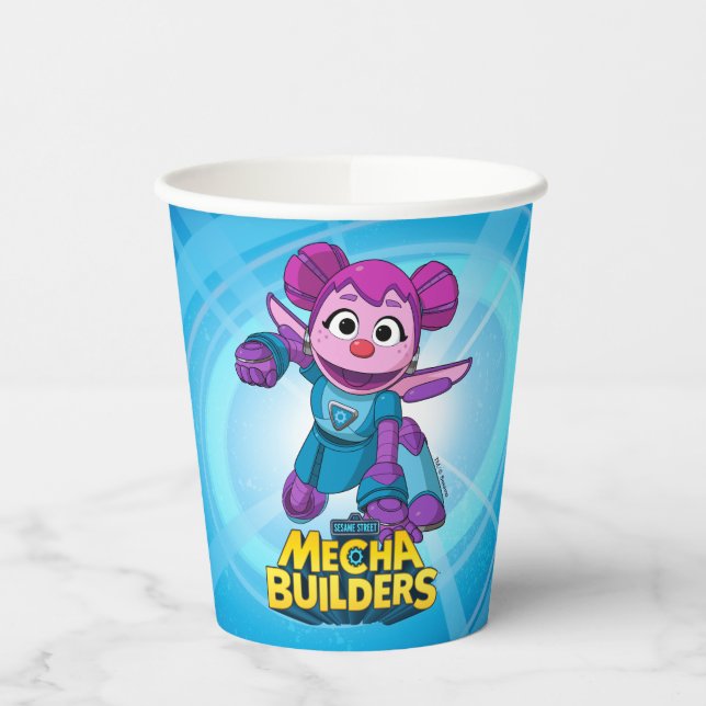 Sesame Street | Mecha Builders Abby In Action Paper Cups (Left)
