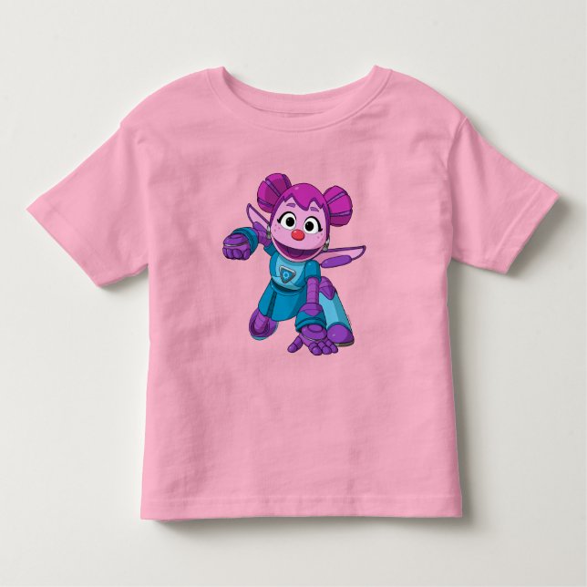 Sesame Street | Mecha Builders Abby In Action Toddler T-Shirt (Front)