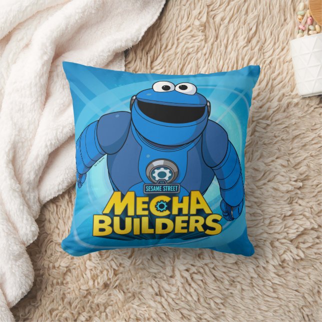 Sesame Street | Mecha Builders Cookie In Action Cushion (Blanket)