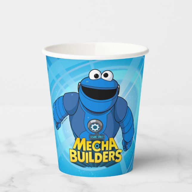 Sesame Street | Mecha Builders Cookie In Action Paper Cups (Left)