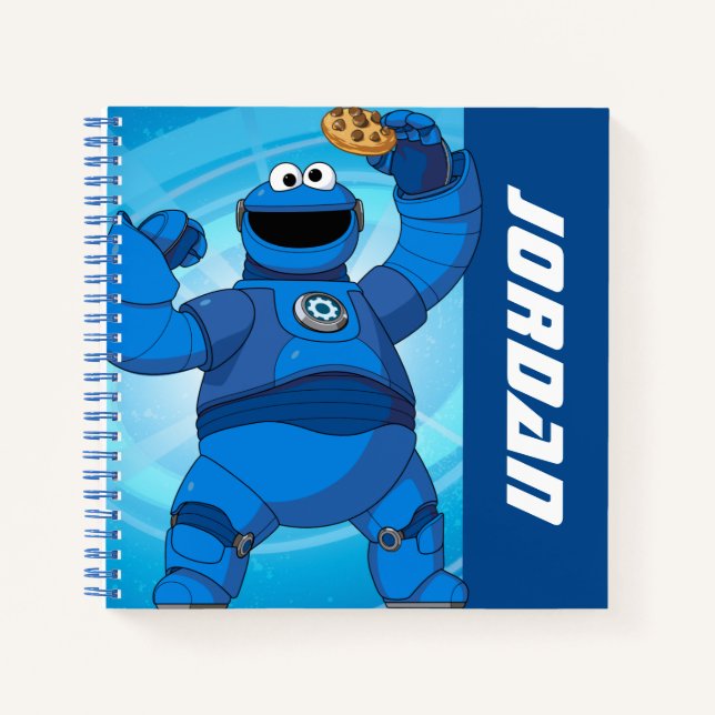 Sesame Street | Mecha Builders Cookie Monster Notebook (Front)