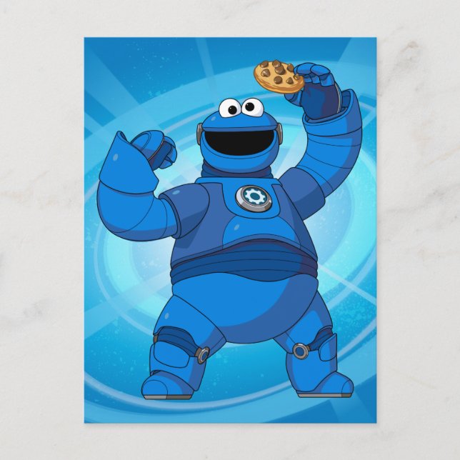 Sesame Street | Mecha Builders Cookie Monster Postcard (Front)