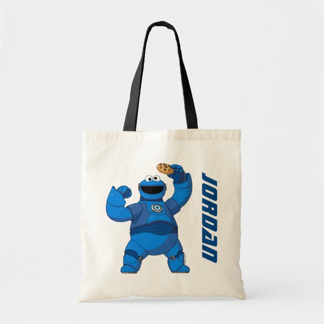 Sesame Street | Mecha Builders Cookie Monster Tote Bag (Front)