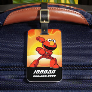 Sesame Street Mecha Builders Elmo Add Name Luggage Tag