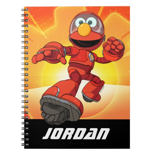 Sesame Street | Mecha Builders Elmo | Add Name Notebook (Front)