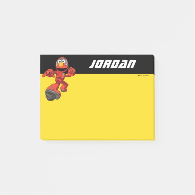 Sesame Street | Mecha Builders Elmo | Add Name Post-it Notes (Front)
