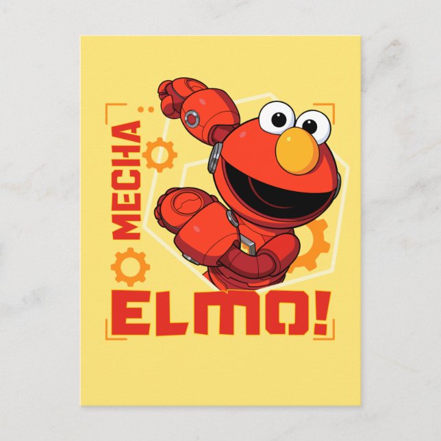 Sesame Street | Mecha Builders Elmo Design Postcard (Front)