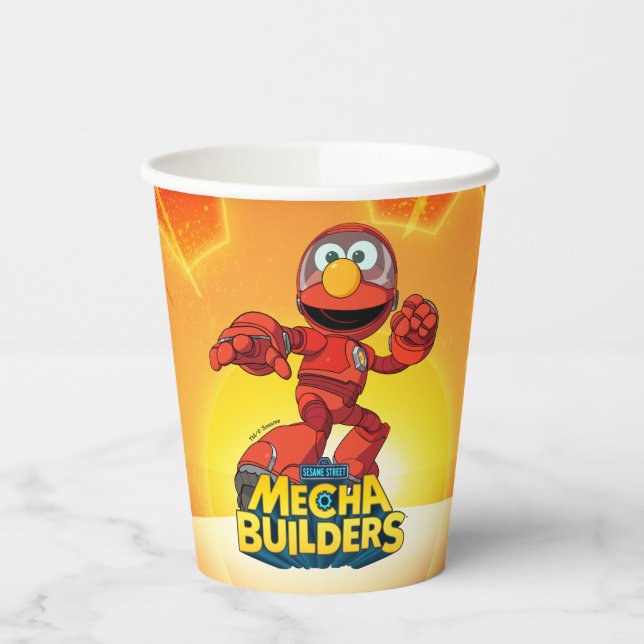 Sesame Street | Mecha Builders Elmo In Action Paper Cups (Left)